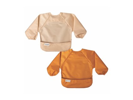 Tiny Twinkle Előke hosszú ujjakkal – 2 darabos szett, L méret (Variáns Sand /Cinnamon)