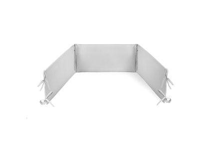 KLUPS Egyszínű pamut rácsvédő kiságyba 180x30 cm (Variáns Grey)