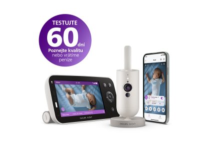 Philips AVENT Prémium okos bébiőr sírásértelmezéssel, alvás- és légzésfigyelővel SCD971 (Variáns SCD971)