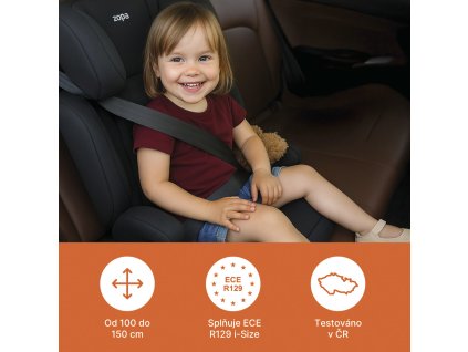 ZOPA Beta i-Size autósülés (Variáns Black)