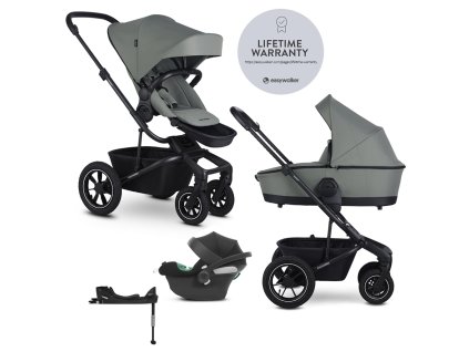 EASYWALKER Harvey⁵ 2 az 1-ben LITE AIR kombinált babakocsi + CYBEX Aton B2 i-Size gyerekülés + bázis (Variáns Midnight Black)