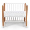KINDERKRAFT SELECT Postieľka drevená Koya s funkciou ohrádky vrátane matraca White, Premium (Variáns White, Premium)