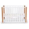 KINDERKRAFT SELECT Postieľka drevená Koya s funkciou ohrádky vrátane matraca White, Premium (Variáns White, Premium)