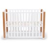 KINDERKRAFT SELECT Postieľka drevená Koya s funkciou ohrádky vrátane matraca White, Premium (Variáns White, Premium)