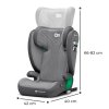 KINDERKRAFT Autosedačka Junior Fix 2 100-150 cm Rocket Grey (Variáns Rocket Grey)
