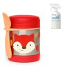 SKIP HOP Állatkerti termosz ételhez kanállal/villával 325 ml, 3+ + AQUAINT 500 ml (Variáns Agyaras cethal)