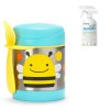 SKIP HOP Állatkerti termosz ételhez kanállal/villával 325 ml, 3+ + AQUAINT 500 ml (Variáns Agyaras cethal)