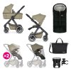 PETITE&MARS Kočík kombinovaný ICON 2v1 Dove Grey XXL AIR (Variáns Dove Grey XXL AIR)
