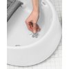 SKIP HOP fürdőkád Moby 3 fázisú ergonomikus szőnyeggel (Variáns fehér)