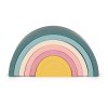 PETITE&MARS Hračka silikónová skladacia Rainbow Misty Green 12m+ (Variáns Misty Green)