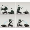 ADAMEX kombinált babakocsi Mobi New (Variáns: Lux Beige)