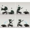 ADAMEX kombinált babakocsi Mobi New (Variáns: Lux Beige)
