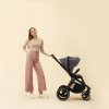 MUUVO Quick 4.0 kombinált babakocsi szett 2az1-ben + CYBEX Aton B2 i-Size gyerekülés + bázis (Variáns Classic black)