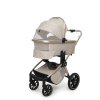 MUUVO kombinált babakocsi Quick Boho szett 2az1-ben + CYBEX Aton B2 i-Size gyerekülés + bázis (Variáns Beige)