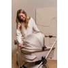 MUUVO kombinált babakocsi Quick Boho szett 2az1-ben + CYBEX Aton B2 i-Size gyerekülés + bázis (Variáns Beige)