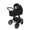 MUUVO Quick SE 2 kombinált babakocsi szett 2az1-ben + CYBEX Aton B2 i-Size gyerekülés  + bázis (Variáns Chromium black)