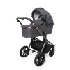 MUUVO Quick SE 2 kombinált babakocsi szett 2az1-ben + CYBEX Aton B2 i-Size gyerekülés  + bázis (Variáns Chromium black)