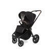 MUUVO Quick SE 2 kombinált babakocsi szett 2az1-ben + CYBEX Aton B2 i-Size gyerekülés  + bázis (Variáns Chromium black)