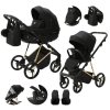 ADAMEX Quantum Special Edition kombinált babakocsi (Variáns Black/Gold)