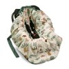 KLUPS Velvet babapólya autósülésbe 110x105 cm (Variáns Tropic fun green)