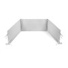 KLUPS Egyszínű pamut rácsvédő kiságyba 180x30 cm (Variáns Grey)
