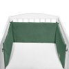 KLUPS Velvet pamutbársony rácsvédő kiságyba 180x30 cm (Variáns Green)