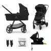 KINDERKRAFT Newly kombinált babakocsi 4 az 1-ben + Mink PRO (Variáns Classic  Black)