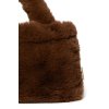 STUDIO NOOS - Faux Fur Mini Handbag - Mini kézitáska (Variáns Natural)