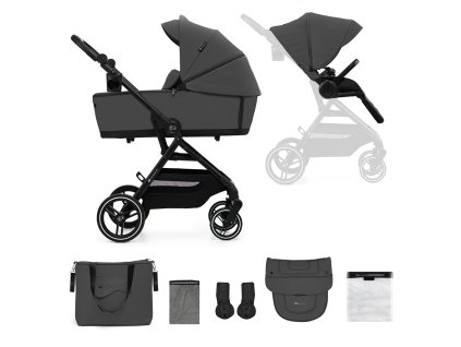 KINDERKRAFT SELECT Kočík kombinovaný Yoxi 2v1 Moonlight Grey (Varianta KINDERKRAFT SELECT Kočík kombinovaný Yoxi 2v1 Moonlight Grey)