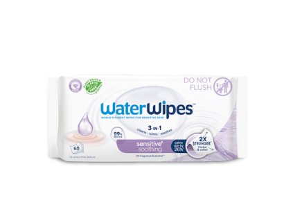 12x WATERWIPES Obrúsky vlhčené Soothing clean bez obsahu plastov 60 ks ( 720 ks ) (Varianta 12x WATERWIPES Obrúsky vlhčené Soothing clean bez obsahu plastov 60 ks ( 720 ks ))