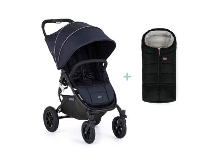 VALCO BABY Kočík športový Snap 4 Sport Flat Matte LTD Edition Deep Blue + PETITE&MARS fusak Jibo (Varianta VALCO BABY Kočík športový Snap 4 Sport Flat Matte LTD Edition Deep Blue + PETITE&MARS fusak Jibo)