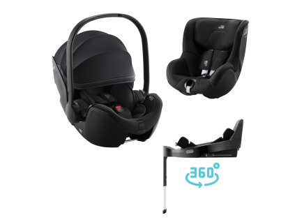 Autosedačka set Baby-Safe Pro + Vario Base 5Z + autosedačka Dualfix 5z, Galaxy Black (Variáns Galaxy Black)