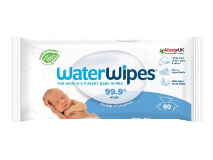 WATERWIPES Obrúsky vlhčené bez obsahu plastov 60 ks (Varianta WATERWIPES Obrúsky vlhčené bez obsahu plastov 60 ks)
