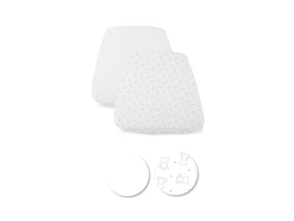CHICCO Plachta na postieľku Next2Me Forever 2 ks Bear (Varianta CHICCO Plachta na postieľku Next2Me Forever 2 ks Bear)