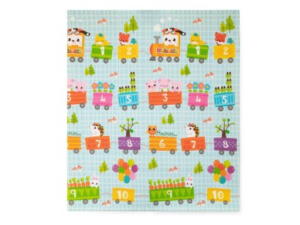 PETITE&MARS Podložka na hranie Joy Max 180x150x1,5 cm Train (Varianta PETITE&MARS Podložka na hranie Joy Max 180x150x1,5 cm Train)