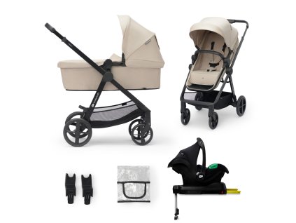 KINDERKRAFT Kočík kombinovaný 4v1 Newly Classic Beige + Mink PRO (Varianta KINDERKRAFT Kočík kombinovaný 4v1 Newly Classic Beige + Mink PRO)