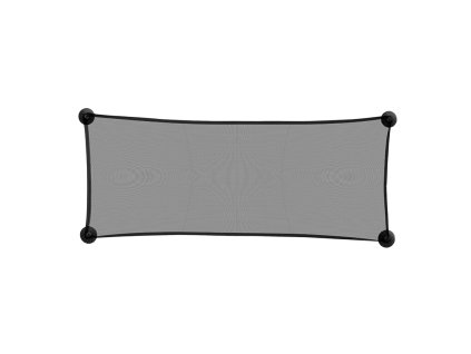 Slnečná clona zadného okna, Black (Variáns Black)