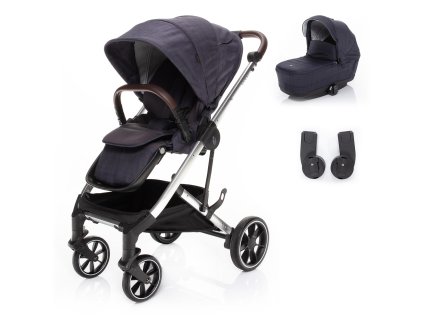 ZOPA Set kočík Quest+ korba+ adaptéry (Variáns Midnight Navy/Silver)
