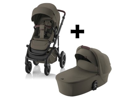BRITAX RÖMER Set kočík Smile 5Z + hlboká korba Lux (Variáns Urban Olive)