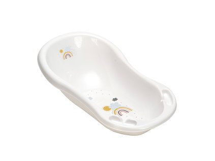 Dětská vanička 84cm se zátkou "Rainbow", Bílá (Variáns Bílá)