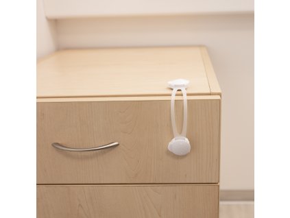 Zámok skriniek ohybný 2ks, white (Variáns white)