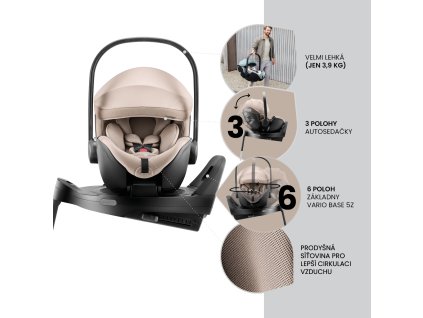 BRITAX RÖMER Autosedačka Baby-Safe Pro Vario Base 5Z Bundle Style (Variáns Dusty Rose Style)