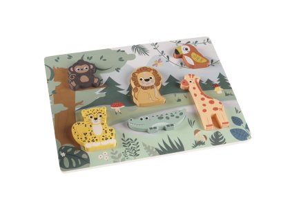 Dřevěné puzzle jungle, Wood (Variáns Wood)