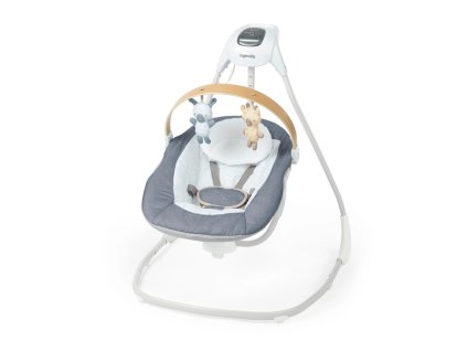 INGENUITY Hojdačka pohupujúca hudobná Chambray 0m+, do 9 kg