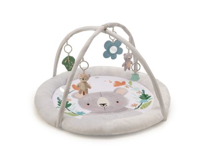 KINDERKRAFT Deka hracia s hrazdičkou Cozyplay Light Grey