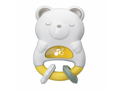 CHICCO Hrkálka a nočné svetielko Macko 2v1 0m+ (Varianta CHICCO Hrkálka a nočné svetielko Macko 2v1 0m+)