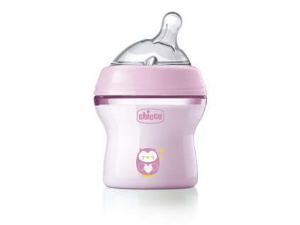 CHICCO Fľaša dojčenská antikolik Natural Feeling 150 ml dievča 0m+ (Varianta CHICCO Fľaša dojčenská antikolik Natural Feeling 150 ml dievča 0m+)