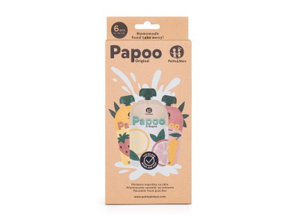 PETITE&MARS Kapsička na jedlo Papoo Original - 6 ks (Varianta PETITE&MARS Kapsička na jedlo Papoo Original - 6 ks)