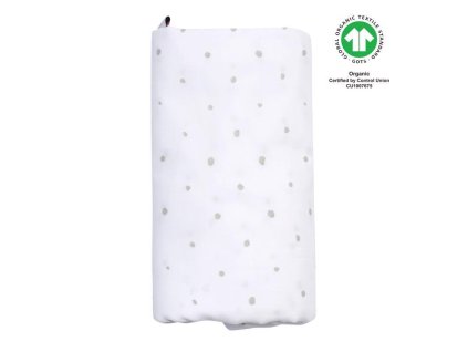 MOTHERHOOD Plienka mušelínová BIO XXL Grey Dots 130x130cm (Varianta MOTHERHOOD Plienka mušelínová BIO XXL Grey Dots 130x130cm)