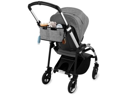 SKIP HOP Organizér na kočík Grab&Go Ultra grey melange (Varianta SKIP HOP Organizér na kočík Grab&Go Ultra grey melange)